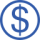 dollar-symbol-on-circle